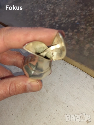 Стар антикварен дебело посребрен декантер за вино Арт Деко, снимка 6 - Антикварни и старинни предмети - 53357946