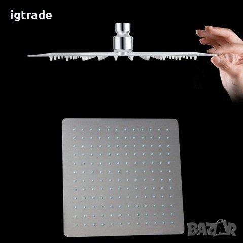 Дуж система за дъжд с LED посветка 30х30 см, снимка 4 - Други стоки за дома - 38186908