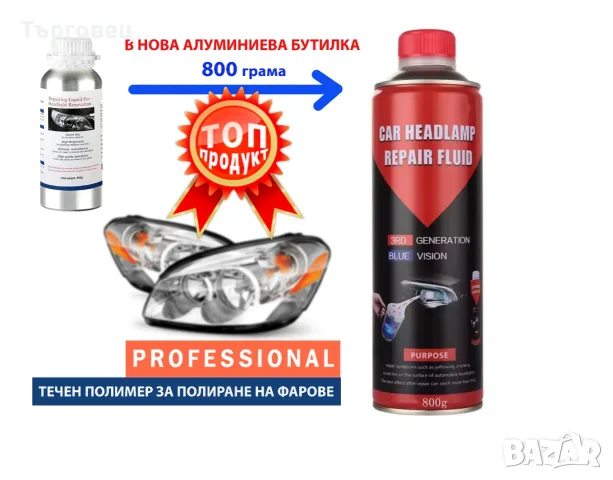 ПРОМО Течност за химическо полиране на фарове 800 гр.