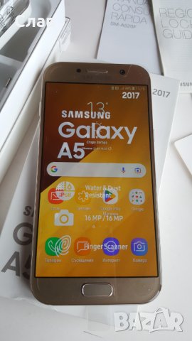 Samsung A5 2017/32gb Златен и черен, снимка 4 - Samsung - 39440663
