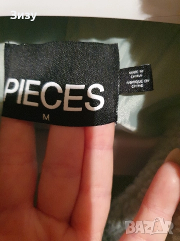 Резедаво палто тип риза М размер , снимка 3 - Палта, манта - 52899114