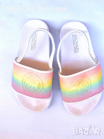 Michael Kors детски чехли №25 (14 см) – rainbow, като нови, оригинални