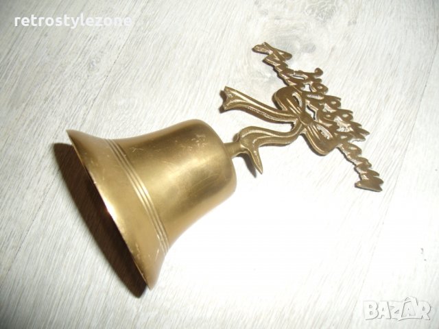 № 4789 стара английска бронзова камбана  , снимка 2 - Други ценни предмети - 30849121