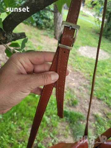 Dickens collection ЕСТЕСТВЕНА кожа кафява чанта (250$ в интернет), снимка 5 - Чанти - 50611484