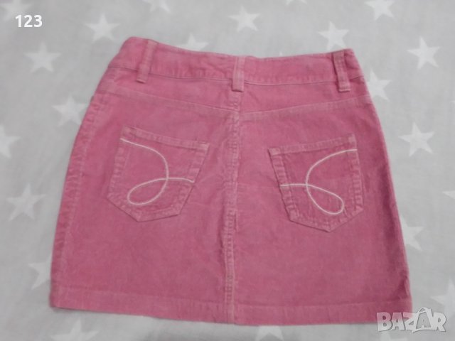 Маркова кадифена пола Mango, в цвят пепел от рози., снимка 2 - Поли - 37693879