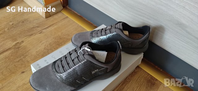 Geox НОВИ кецове с дишаща подметка, сиви, естествен набук, 36 номер, снимка 11 - Дамски ежедневни обувки - 33748195