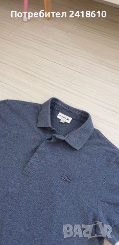 Lacoste Pique Cotton Regular Fit Mens Size 4 - М ОРИГИНАЛ! Мъжка тениска!