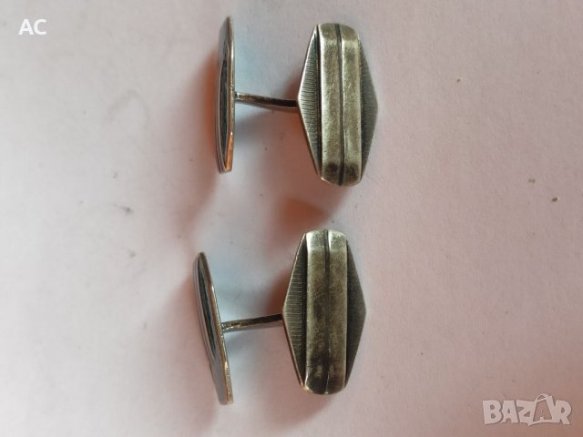 Сребърни ръкавели, снимка 2 - Антикварни и старинни предмети - 38634481