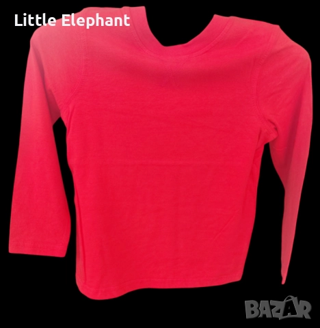 Блузка с дълъг ръкав за 4-5 год момченце светло червена plein,Англия/нова