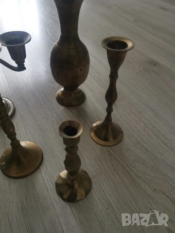 Месингови свещници и други, снимка 6 - Антикварни и старинни предмети - 53333347