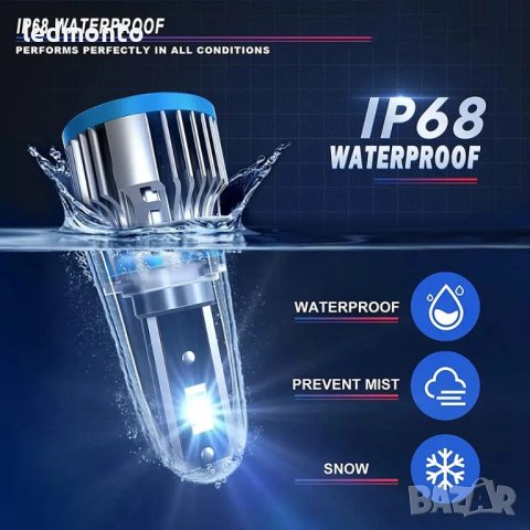 Супер ярки LED крушки H7 с 18000 лумена за отлична видимост при всякакви условия, снимка 3 - Крушки - 44423487