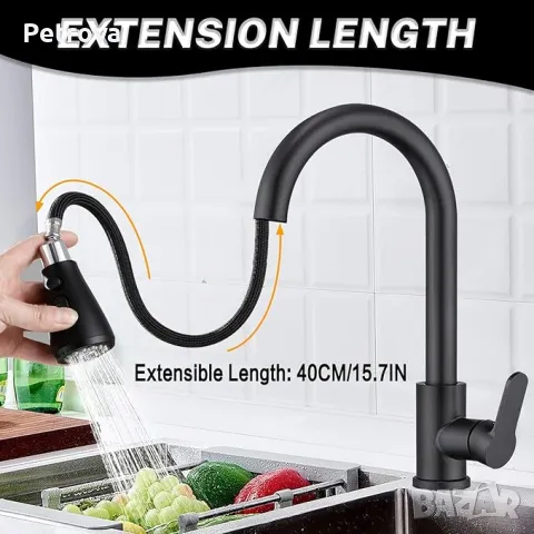 Смесител за кухненка мивка, снимка 3 - Смесители - 49748572