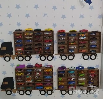 Органайзер етажерка за детски колички за стена поставка камион ремарке, снимка 2 - Други - 51211355