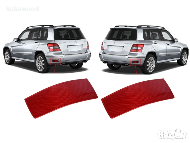 Рефлектор за задна броня на Mercedes GLK X204 Pre-Face, снимка 3 - Части - 54105046
