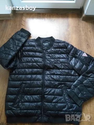 Guess Bomber Puffer Jacket Men's Zip Front - страхотно мъжко яке КАТО НОВО Л, снимка 7 - Якета - 48396592