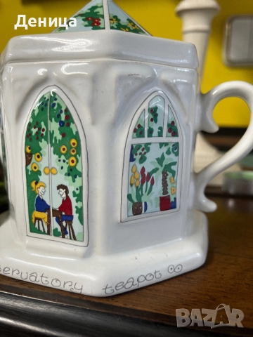 Чайник „Conservatory“, част от колекцията „English Life Teapots“ на Wade Ceramics. , снимка 3 - Други - 52556479