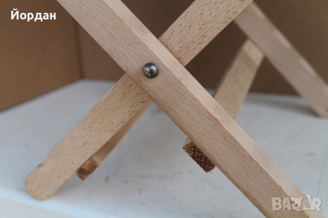 Детско сгъваемо дървено столче парен бук, снимка 4 - Антикварни и старинни предмети - 36464287