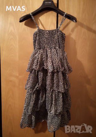 Рокля за момиче XS с волани, снимка 2 - Детски рокли и поли - 31893577