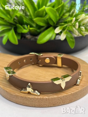 гривна от естествена кожа louis vuitton fendi prada , снимка 7 - Гривни - 52907656