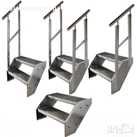 Метално стълбище 2 стъпала | Външни стълби | Поцинковано
