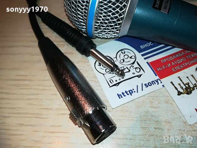 shure mic+shure кабел с жак и букса-внос швеицария, снимка 4 - Микрофони - 29672601
