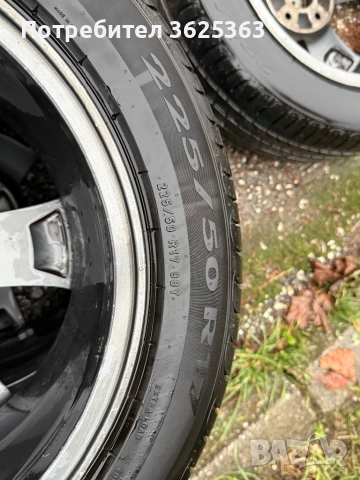 Джанти от Хонда Акорд 5×114,3 17" с гуми Pirelli Powergy 225/50/17, снимка 4 - Гуми и джанти - 52952027
