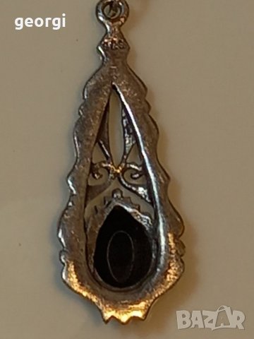 Сребърно колие с висулка , снимка 6 - Колиета, медальони, синджири - 39144087
