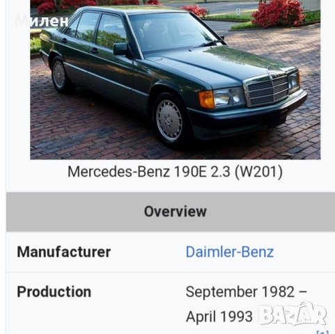 Десен Мигач Бял За Mercedes 190 W201 от 1982-1993 Година  Мерцедес 190, снимка 4 - Части - 40858145