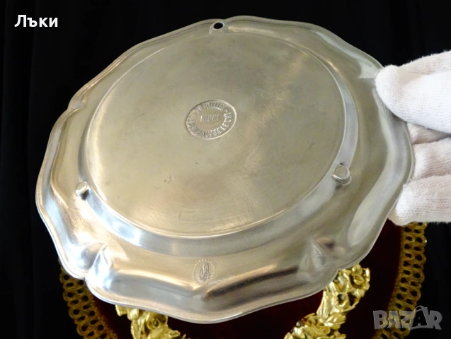 Калаена чиния,пано Гроздобер през 1979 година , снимка 4 - Антикварни и старинни предмети - 53296296