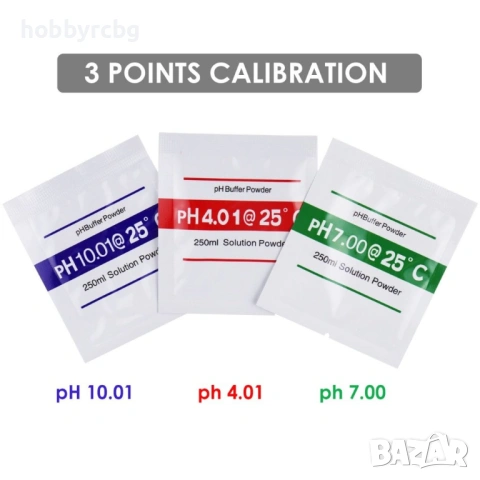 Kомбиниран тестер за рН и температура със сменяем pH електрод, снимка 8 - Друга електроника - 33332610