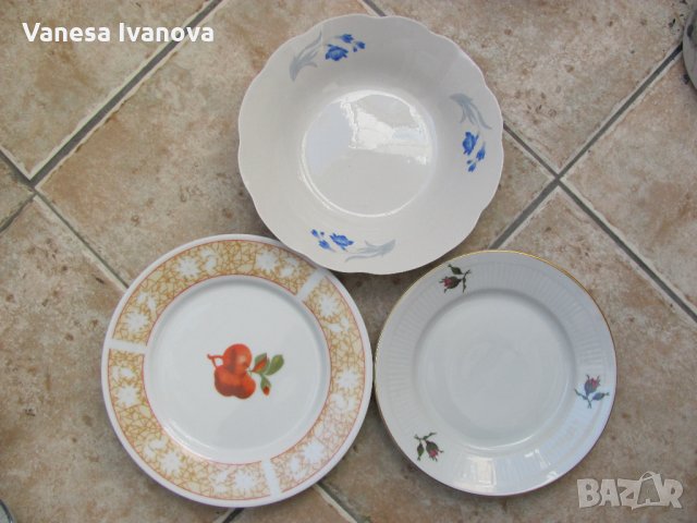 Чинии за допълване порцелан по 3 лв.