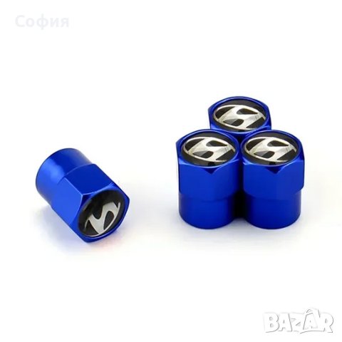 Нови метални капачки за винтили за Хюндай Hundai и други автомобили НАЛИЧНО, снимка 3 - Аксесоари и консумативи - 44242916