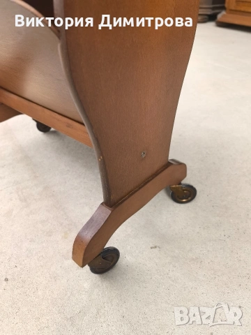 Масичка-поставка с колелца, снимка 4 - Маси - 54104929