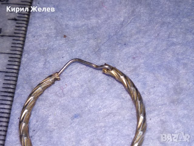 СТАРА СРЕБЪРНА СТИЛНО ОРНАМЕНТИРАНА РЕТРО ОБЕЦА СРЕБРО 925 с ИНТЕРЕСНО ОРИГИНАЛНО ЗАКОПЧАВАНЕ 21002, снимка 6 - Антикварни и старинни предмети - 40502053