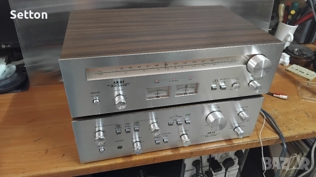 Akai AM-2400 + AT-2400 усилвател и тунер, снимка 2 - Ресийвъри, усилватели, смесителни пултове - 52141536