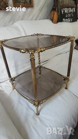 Винтидж комплект - стенно огледало + масичка, снимка 10 - Тоалетки - 49808562