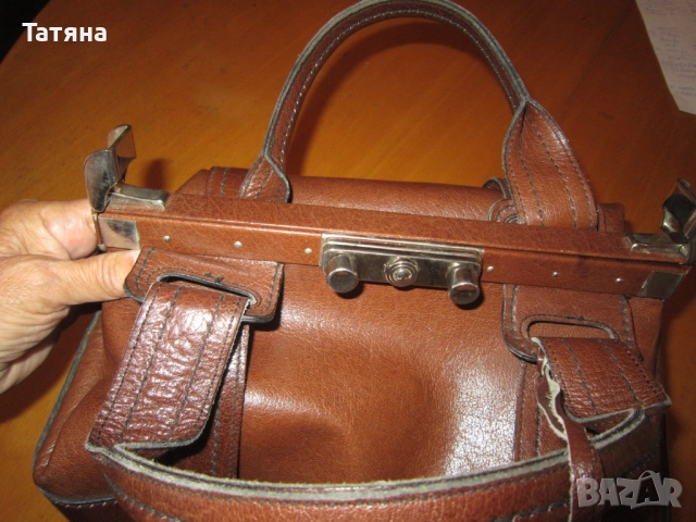 чанта  /ТИП- МЕДИЦИНСКА- межанизъм за заключване и ключе;кожени аксесоари;чанта -бамбук;Чанта МАNGO 