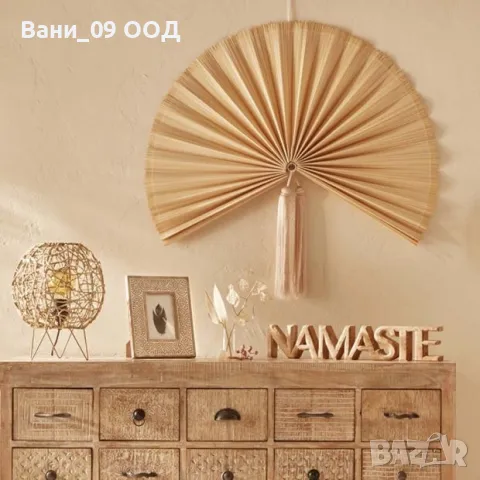 54см! Голям дървен надпис "Namaste", снимка 3 - Декорация за дома - 47418868