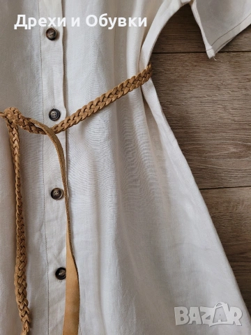 Нова рокля лен , снимка 6 - Рокли - 54157855