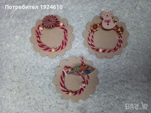 Мартеници от вълна 50 цента, снимка 6 - Други - 53377441