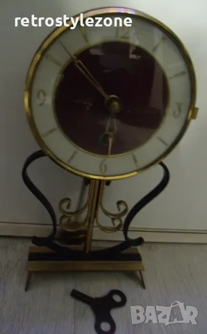 № 7818 стар настолен часовник  - Orfac, снимка 7 - Антикварни и старинни предмети - 48562990