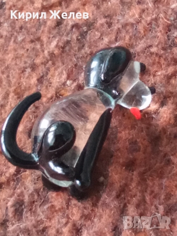 Фигурка на куче от стъкло 52587, снимка 5 - Антикварни и старинни предмети - 52717704