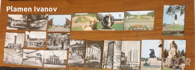 19 броя цветни и чернобели ретро мини снимки на Berlin DDR, снимка 3 - Колекции - 31954818