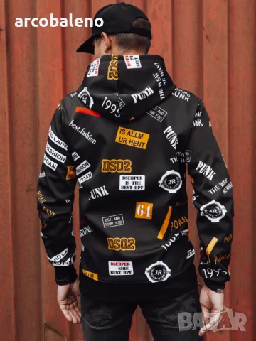 Мъжки суичър с качулка , снимка 3 - Суичъри - 47536493