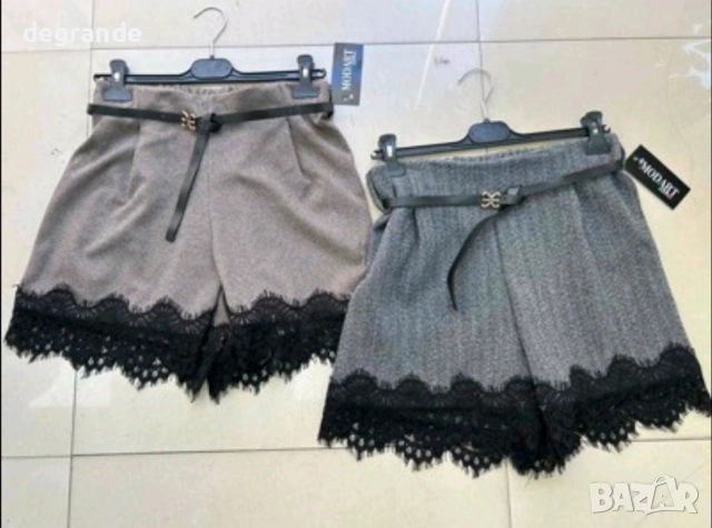Къси панталонки с дантела , снимка 2 - Къси панталони и бермуди - 52729090