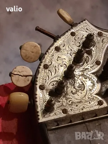 Стар струнен инструмент цитра, снимка 3 - Антикварни и старинни предмети - 50091199