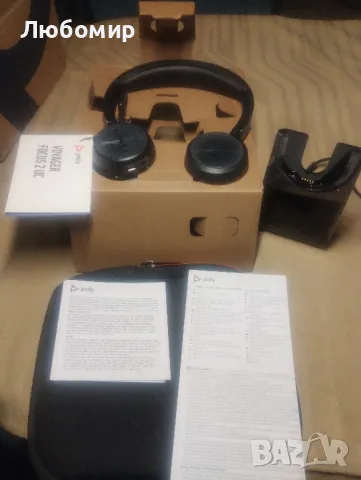Poly Voyager Focus 2 слушалки UC, VFocus2 C USB-C със стойка зареждане, WW , снимка 4 - Слушалки и портативни колонки - 48338199