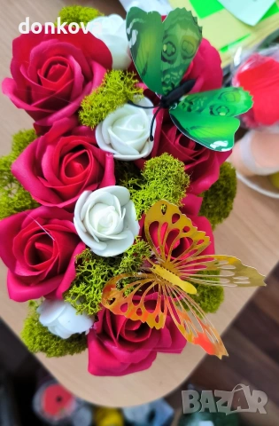 живи картини декорации от скандинавски мъх.