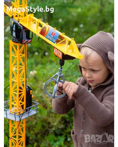 Голям детски строителен кран с дистанционно Dickie Toys Mega Crane (120 см), снимка 5 - Други - 56160719
