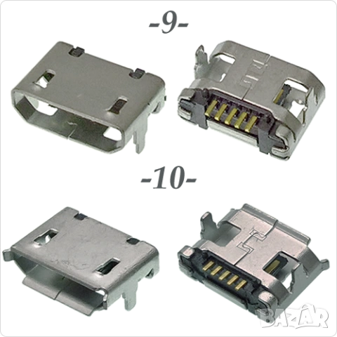 Букса  конектор USB micro  , 2/5 pin connector, снимка 6 - Ремонт на друга електроника - 40051806